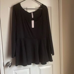 Plus size peplum top 3x